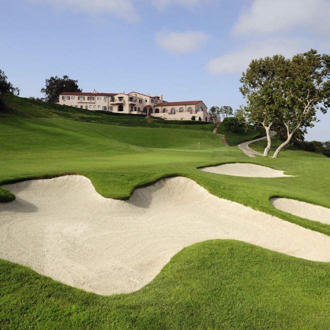 Riviera Country Club, Hole 18 Sand